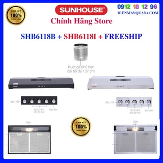 Máy hút mùi âm tủ sunhouse shb6118i - shb6118b