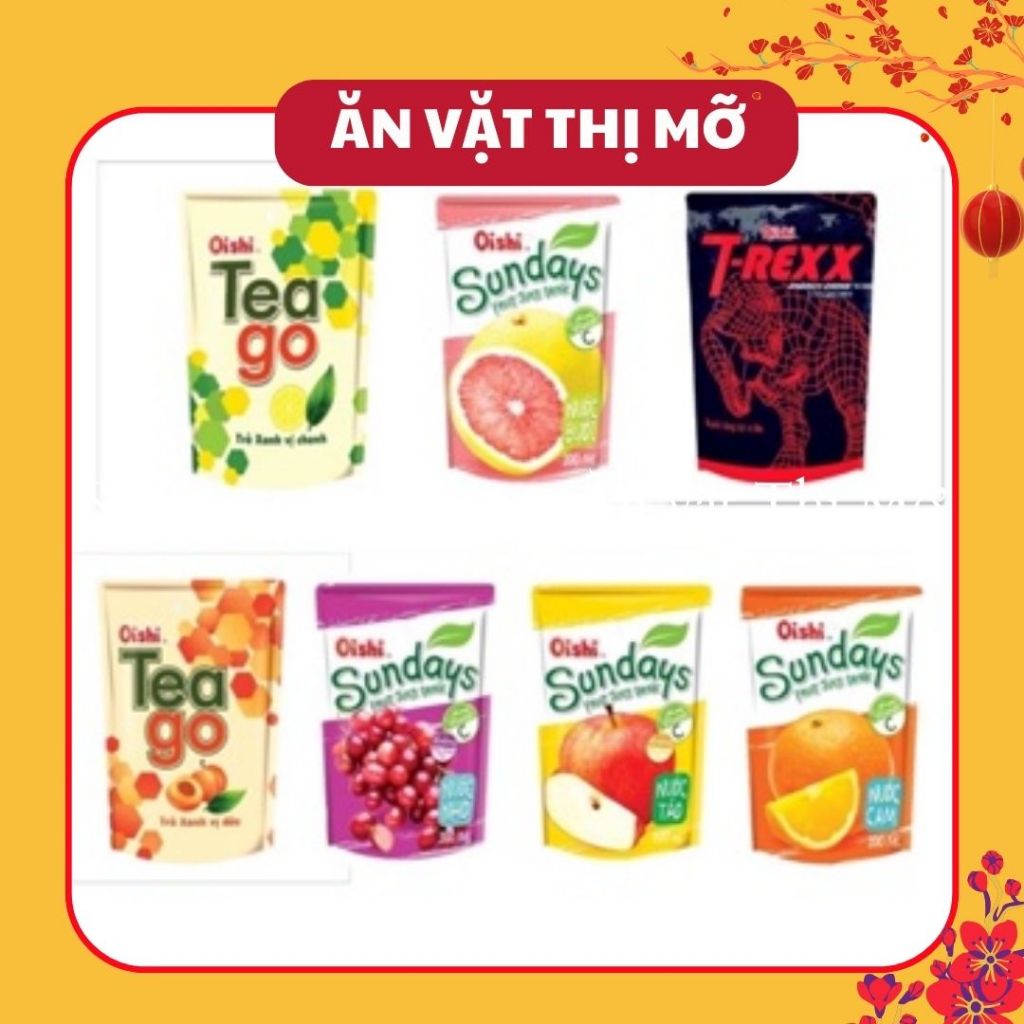 Nước oishi trái cây, nước tăng lực Oishi các vị