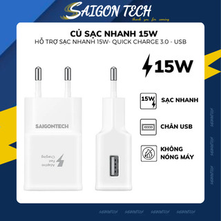 Cục Củ Sạc Nhanh Samsung 15W Chân Cắm Usb Dành Cho Điện Thoại/Sạc Dự Phòng/Thiết Bị Gia Dụng