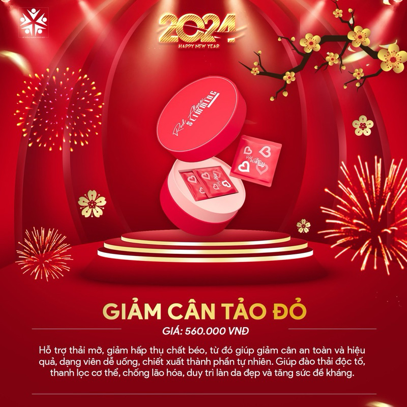 Giảm cân cấp tốc tảo đỏ Red Algae Slimming Queenie 15V