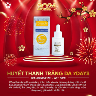 Serum dưỡng da cô đặc, huyết thanh Queenie skin 7days