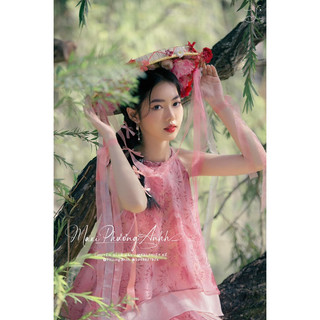 Yếm hoa nhí hồng