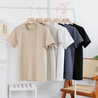 Combo 2 áo thun nam cổ tròn Pazzini vải cotton co giãn 4 chiều 215gsm dày dặn, thoáng mát TS001