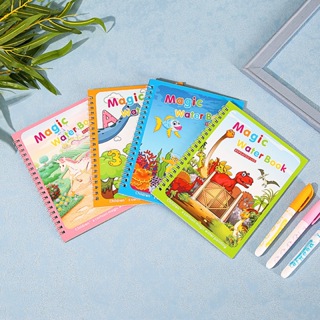 Tranh tô màu nước ma thuật ANDY KIDS quyển tập tô thần kỳ Magic Water Book