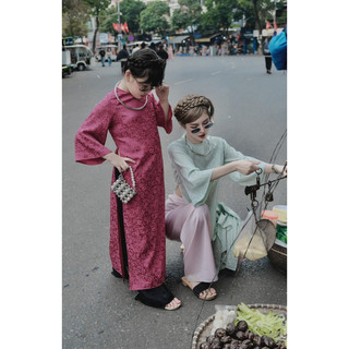 Áo Dài Gấm Cách Tân MPB