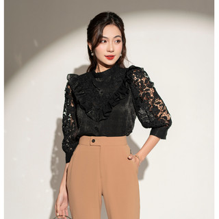 Áo sơ mi RUZA tay lỡ thiết kế thời trang thanh lịch sang trọng ALF095