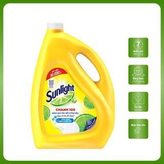 Nước rửa chén Sunlight Chanh can 3.6 kg - Nước rửa chén