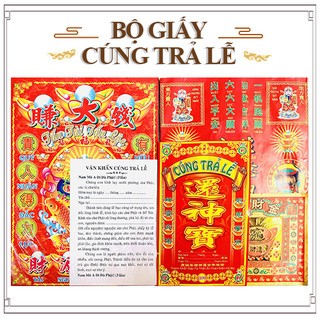 Bộ giấy cúng trả lễ - nhang đèn thiên lộc