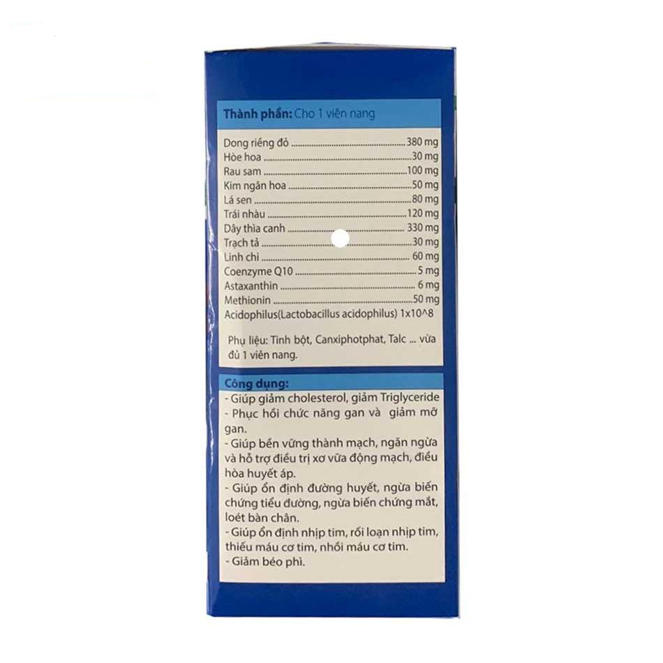 Viên uống huyết áp tim mạch diavic health dong riềng đỏ ổn định đường huyết giảm mỡ máu béo phì (Hộp 30 viên)