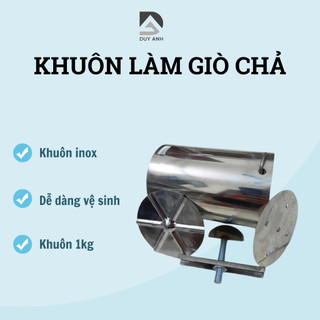 Khuôn làm giò chả - khuôn làm chả lụa, giò xào, giò thỏ bằng inox 304 loại 1kg