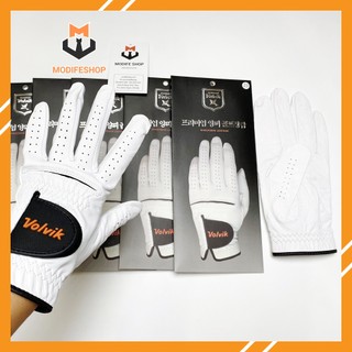 Găng Tay Golf Trái Volvik Chất Da cừu mềm Màu Trắng - Modife Shop