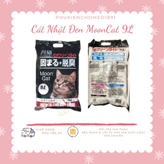 Cát vệ sinh cho mèo Cát Nhật Đen 9L - Cát mèo vệ sinh vón cục, khử mùi