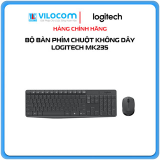 Combo Bàn Phím Chuột Không Dây LOGITECH MK235 - Hàng Chính Hãng