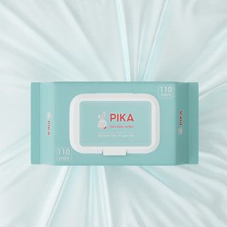 Gói khăn ướt PIKA cao cấp [ 110 tờ / gói ] | Không cồn, không paraben an toàn cho Bé