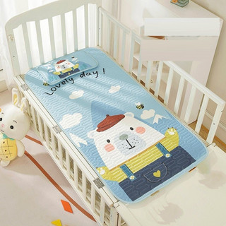 Chiếu điều hoà cao su non tặng kèm gối cho bé in hình 5d, chiếu điều hòa cho bé kích thước 120x60