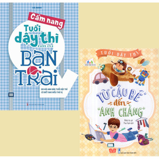 Sách - Combo Cẩm nang tuổi dậy thì dành cho bạn trai + Tuổi dậy thì từ cậu bé đến anh chàng - 2 cuốn lẻ tùy chọn