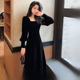 25. vải Nhung Budanh màu đen tuyền, chất nhung mịn may váy đầm kiểu, set bộ, quần sooc, áo khoác... cực lên form nhé!