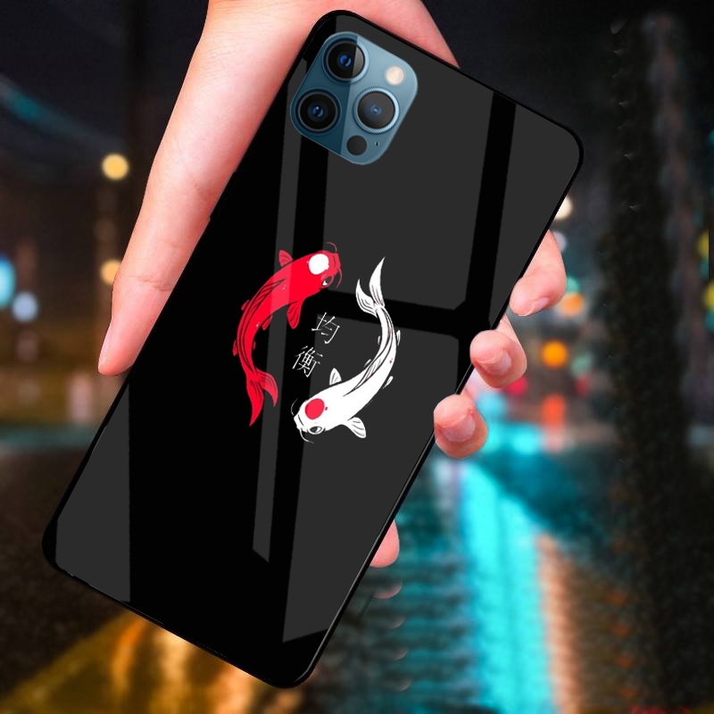 Ốp Lưng IPHONE 12, 12 PRO, 12 MINI, 12 PRO MAX Mặt kính cường lực cao cấp, sáng bóng, Thiết kế độc quyền