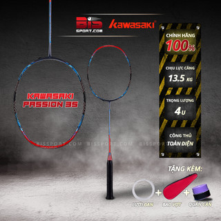 Vợt cầu lông kawasaki passion p35 xanh đỏ chính hãng - vợt thiên về lối đánh thiên công