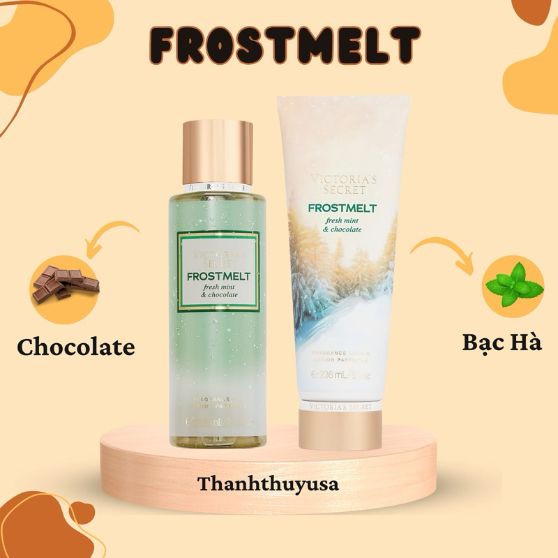 [ FROSTMELT] Combo Xịt Thơm Toàn Thân Body Mist, Lotion Victoria's Secret