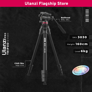 Ulanzi Ombra XIANG - Chân Máy Ảnh Với Khả Năng Tải 6kg Chiều Cao Tối Đa 1.6m Cao Cấp Chính Hãng