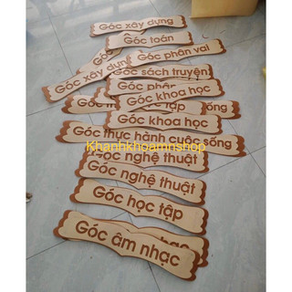Bảng tên các góc cho trẻ mầm non