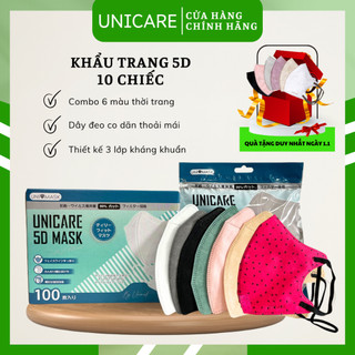  Khẩu Trang 5D Pro Mask 3 Lớp Kháng Khuẩn Vải Không Dệt Thông Thoáng chống bụi mịn chống thấm nước