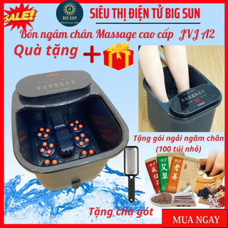 Bồn ngâm chân JVJ A2, Bồn ngâm chân massage cao cấp, 24 bi lăn tự động,vòi sen phun nước massage, động cơ mạnh mẽ