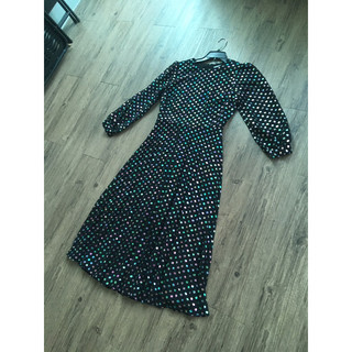 Đầm voan dập ly Oliver Bonas size 4( eo 72-74)