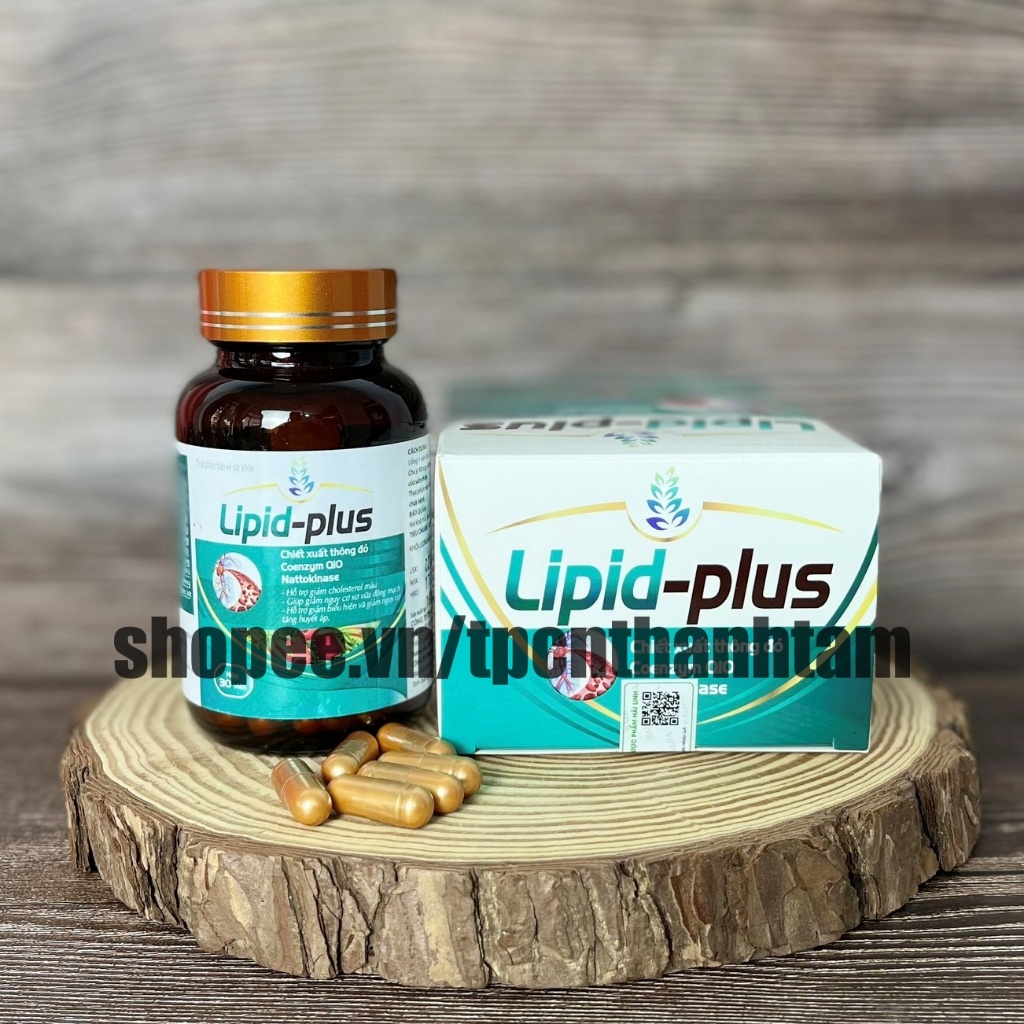 Viên uống giảm mỡ máu Lipid Plus chiết xuất thông đỏ, hỗ trợ giảm cholesterol máu, giảm nguy cơ tăng huyết áp- Hộp 30 v
