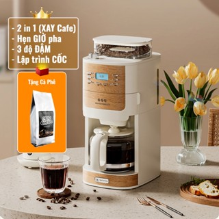 Máy Pha Cà Phê CF06 Tự Động Drip Vừa Xay, Vừa Pha 2 Trong 1, Từ 2-12 Cốc/Lần, Hẹn Giờ Pha Thông Minh