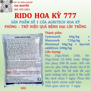 RIDO HOA KỲ 777 100G