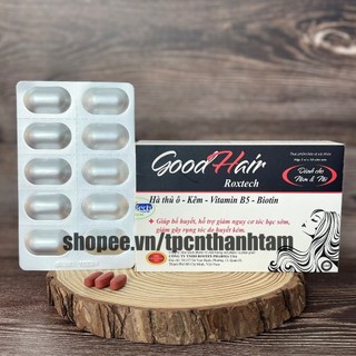 Viên uống mọc tóc Good Hair bổ sung hà thủ ô, biotin, hỗ trợ giảm rụng tóc, đen tóc - Hộp 30 viên