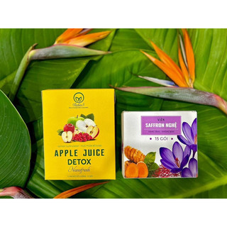 Rubiss Apple Juice Detox giảm cân vị táo tặng hộp nghệ