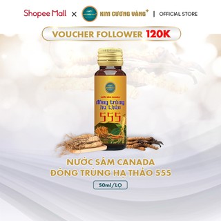 Nước Sâm Đông Trùng Hạ Thảo Giải bia rượu Giải Độc Gan thận Tăng Đề Kháng 555  Kim Cương Vàng 1 chai lẻ
