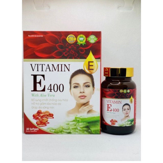 Viên Uống Vitamin E 400 With Aloe Vera