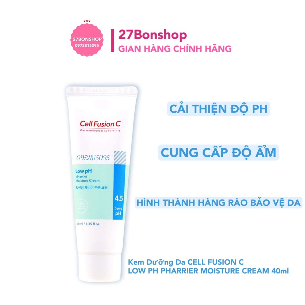 KEM DƯỠNG DA CELL FUSION C LOW PH PHARRIER MOISTURE CREAM 40ML