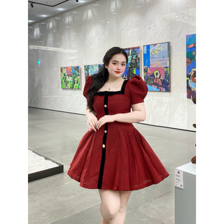 BIGSIZE VÁY DẠ VIỀN NHUNG 2M - 20053