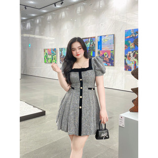 BIGSIZE VÁY DẠ VIỀN NHUNG 2M - 20053