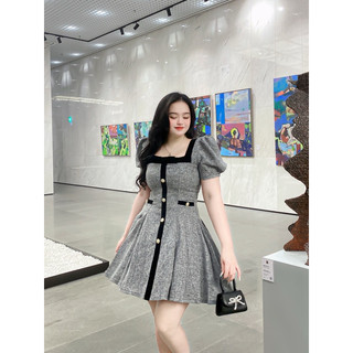 BIGSIZE VÁY DẠ VIỀN NHUNG 2M - 20053