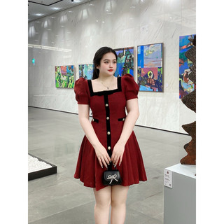 Bigsize váy dạ viền nhung 2m - 20053