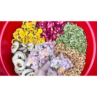 Xông Mặt Thảo Mộc ( Hoa Hồng ,Bưởi Sấy Lát,Lá Sả,Hoa Cúc, Hoa Lài) XM3