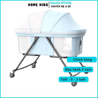 Nôi cho bé gấp gọn đa năng, Nôi vải cho bé có đai điều chỉnh chống trào ngược cho bé-Happ_Home