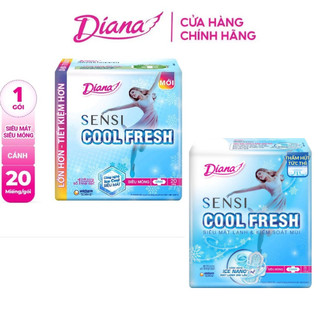 Băng Vệ Sinh Diana SenSi Cool Fresh 8M- 20M/ Gói Siêu Mỏng Cánh