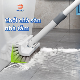 Cây Chà Sàn Nhà Tắm Đa Năng, Cọ Góc Tường Đầu Xoay 180 Độ, Chổi Chà Sàn Thiết Kế Chữ V Cọ Góc Tường Dolly House