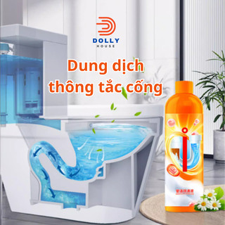 Dung dịch thông cống, bột thông cống khử mùi hôi thông tắc cống nhà vệ sinh giải quyết các vấn đề tắc nghẽn Dolly House