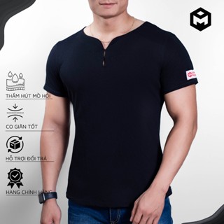 [Mã BMTTC60 giảm đến 60K đơn 50K] Áo Cộc tay Thể Thao vải coton Cổ V