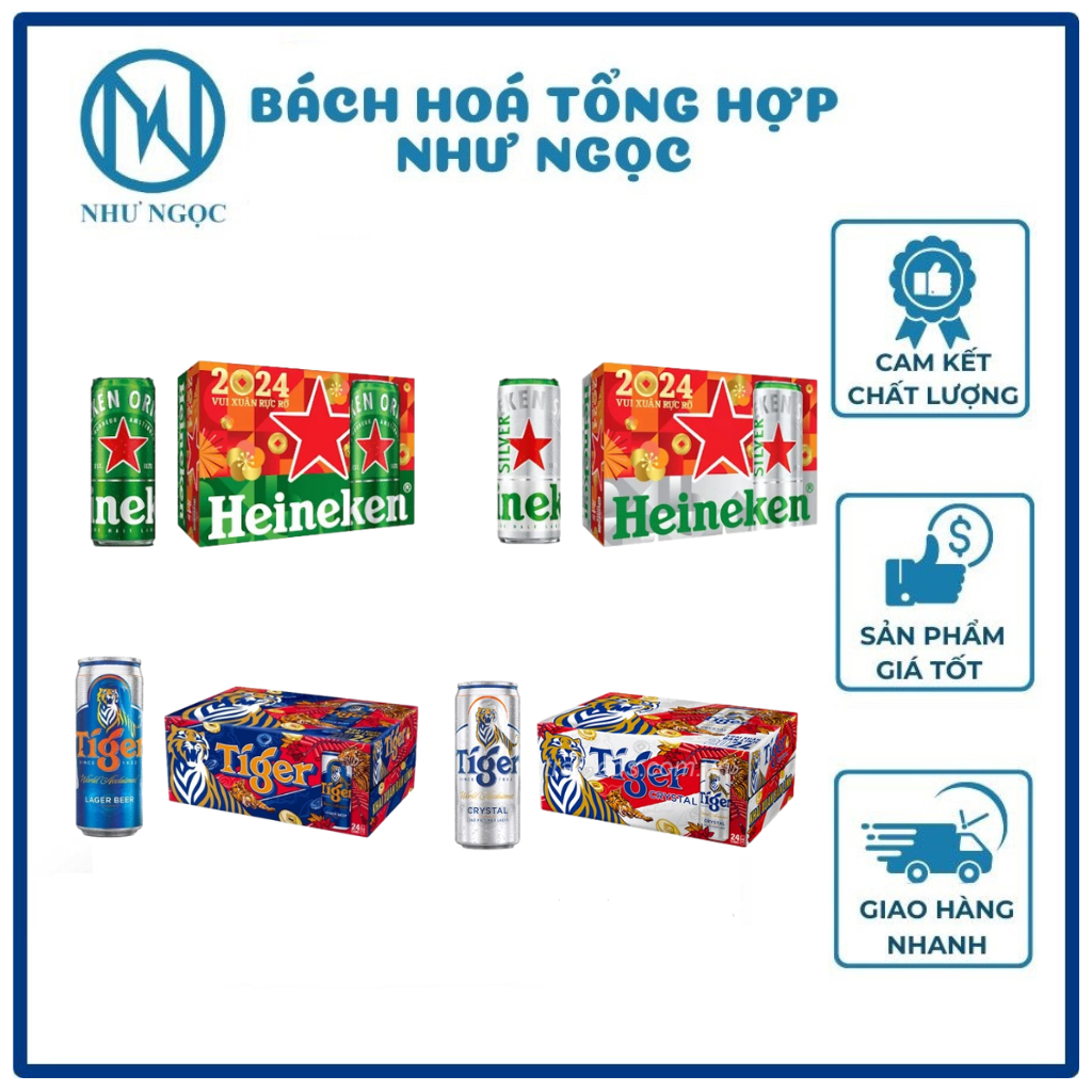 MẪU XUÂN - Bia heineken/ Bia Tiger - Bách Hóa Tổng Hợp Như Ngọc