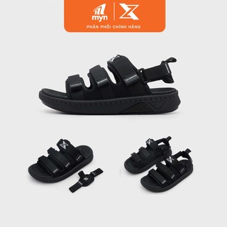 Giày Sandal Nam Nữ ZX 3719 quai ngang All Black