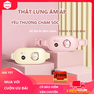 ORANGE Đai đeo massage giảm đau bụng kinh ,đai massage bụng kinh,máy massage bụng.